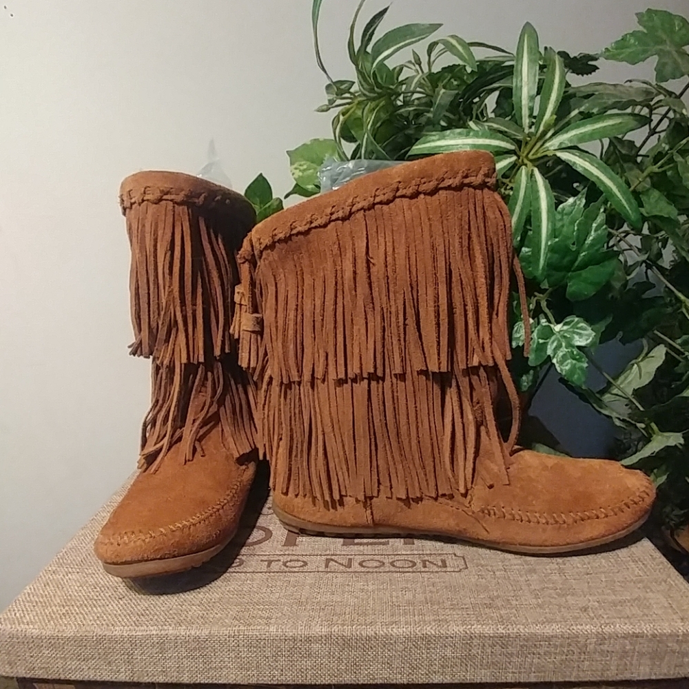 Minnetonka "Anna" Moccasin Boots